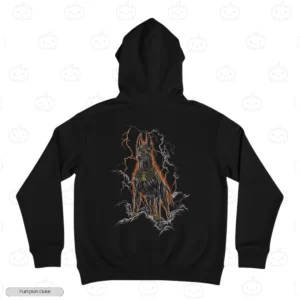 Anubis Jackal Embroidery Hoodie