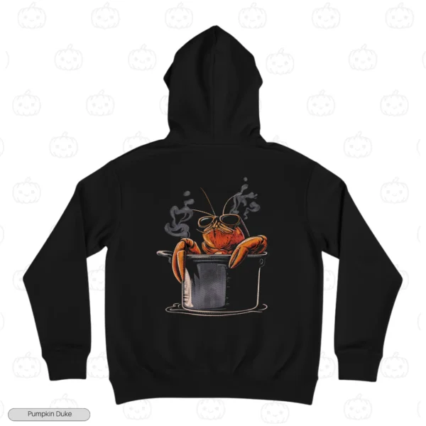 Boiled Lobster Embroidery Hoodie