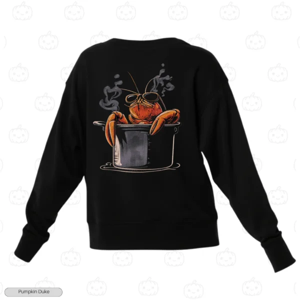 Boiled Lobster Embroidery Sweatshirt