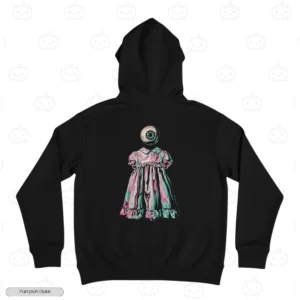 Creepy Doll Embroidery Hoodie