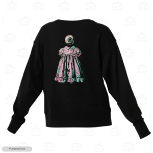 Creepy Doll Embroidery Sweatshirt