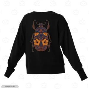Floral Beetle Embroidery Sweatshirt