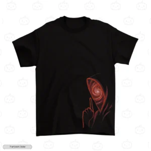 Hooded Spiral Face Embroidery T-Shirt