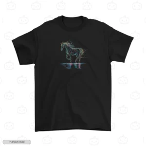 Horse Majestic Embroidery T-Shirt